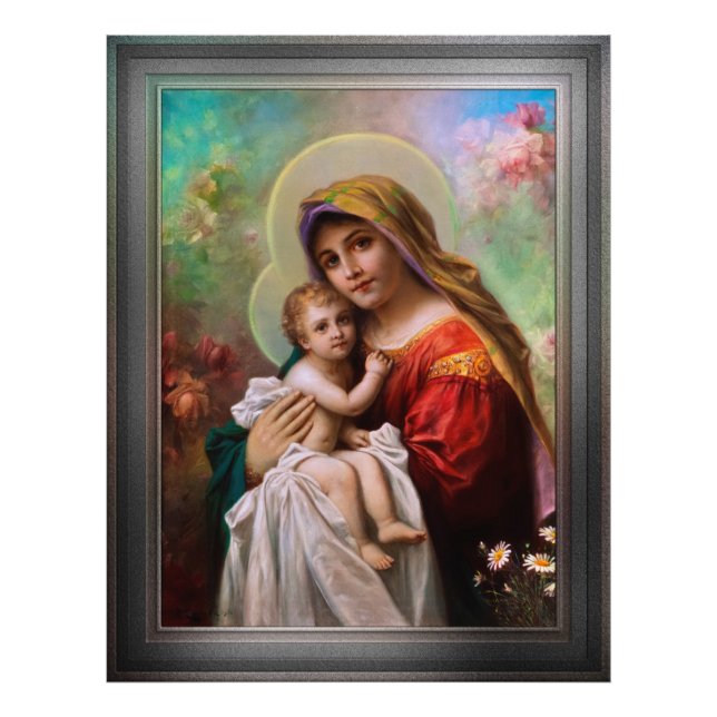Foto Madonna Mit Dem Jesusknaben por Hans Zatzka (Frente)