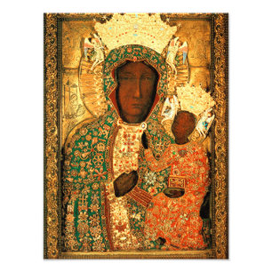 Foto Madonna negra e hijo Nuestra Señora de Czestochowa