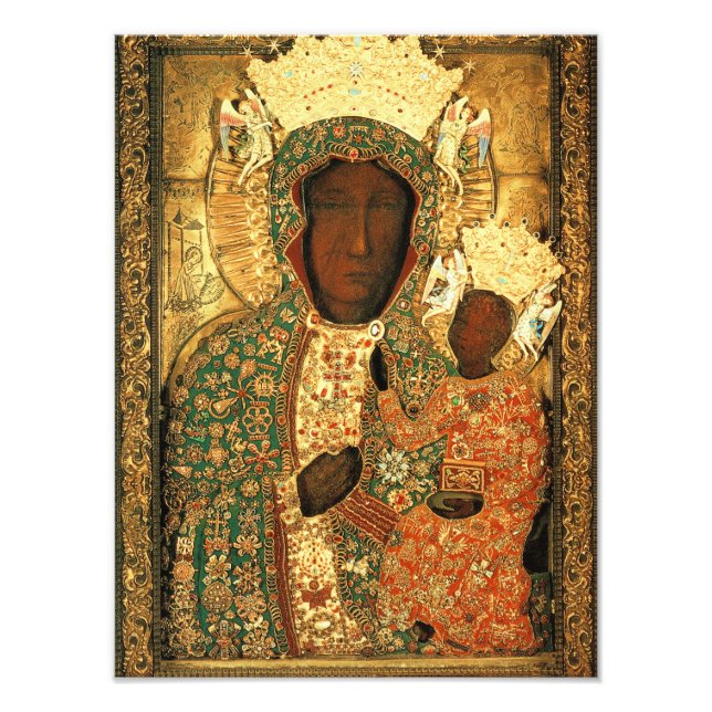 Foto Madonna negra y niño Nuestra Señora de Czestochowa (Frente)