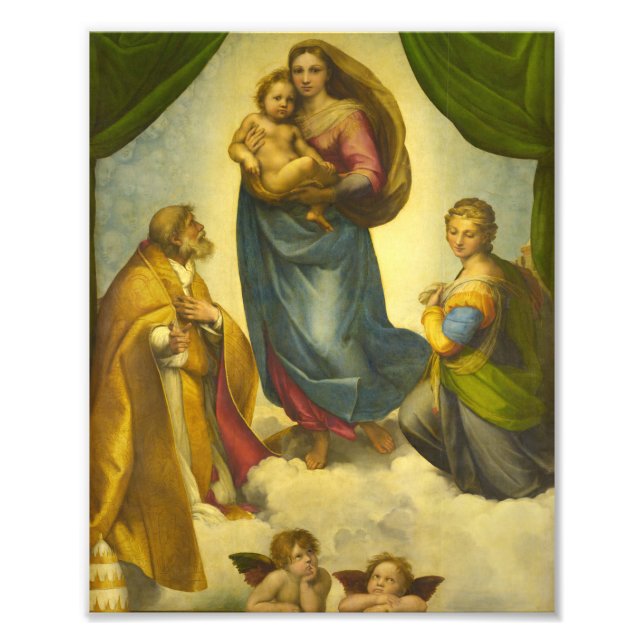 Foto Madonna sistina de Raphael (Frente)