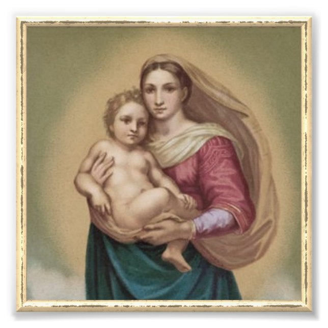 Foto Madonna Y Niño (Frente)