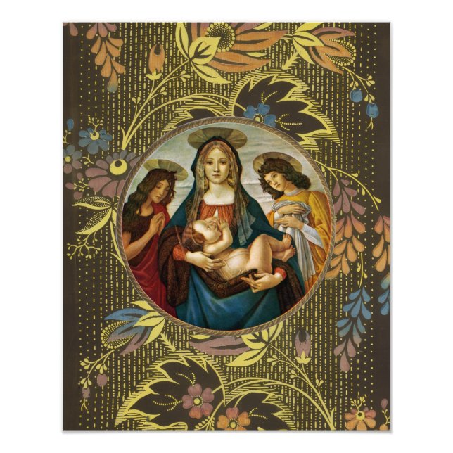Foto Madonna y Niño de Botticelli (Frente)