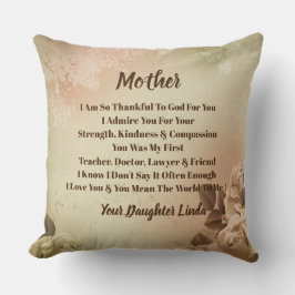 Foto madre Cojín decorativo personalizado