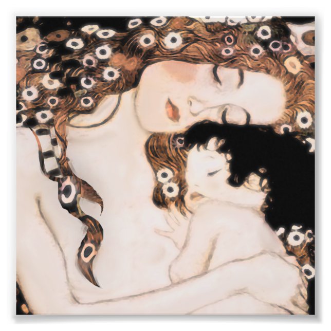 Foto Madre e hijo Gustav Klimt (Frente)