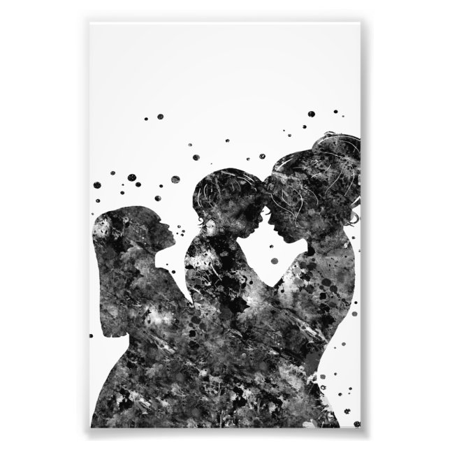 Foto Madre hija hijo Regalo,Familia Idea de regalo de c (Frente)