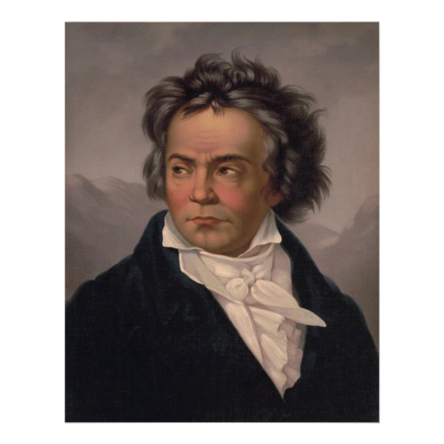 Foto Maestro Ludwig Beethoven Compositor de Música Sinf (Frente)