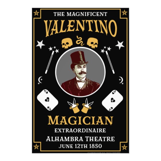 Foto Magia victoriana clásica ilusionista (Frente)