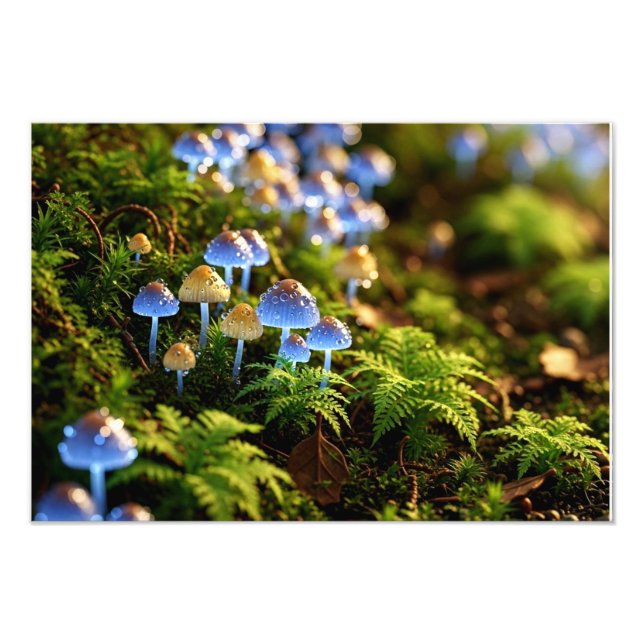 Foto Magical Bioluminescent Fungi - Deep Forest (Frente)