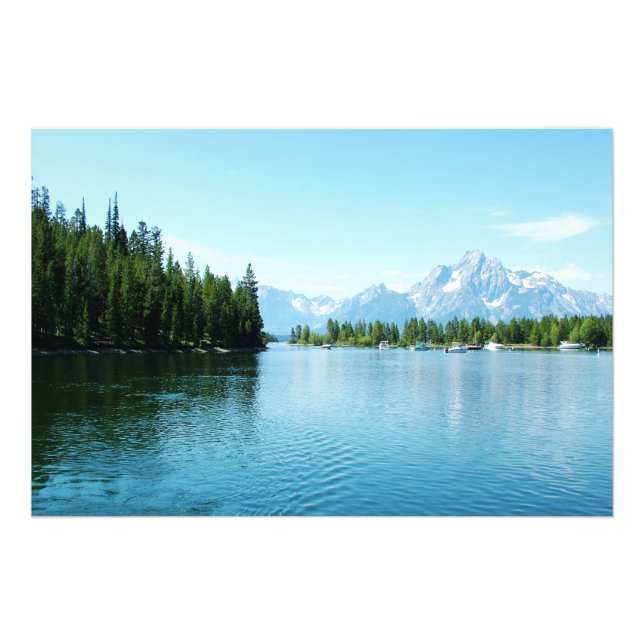 Foto magnífica fotografía paisajística - lago, montaña, (Frente)