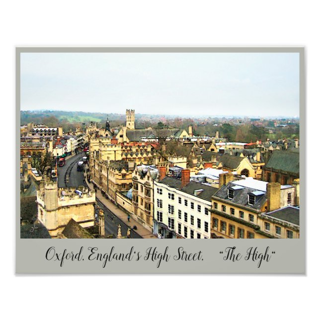 Foto Magnífico Oxford, Inglaterra, High Street, The Hig (Frente)