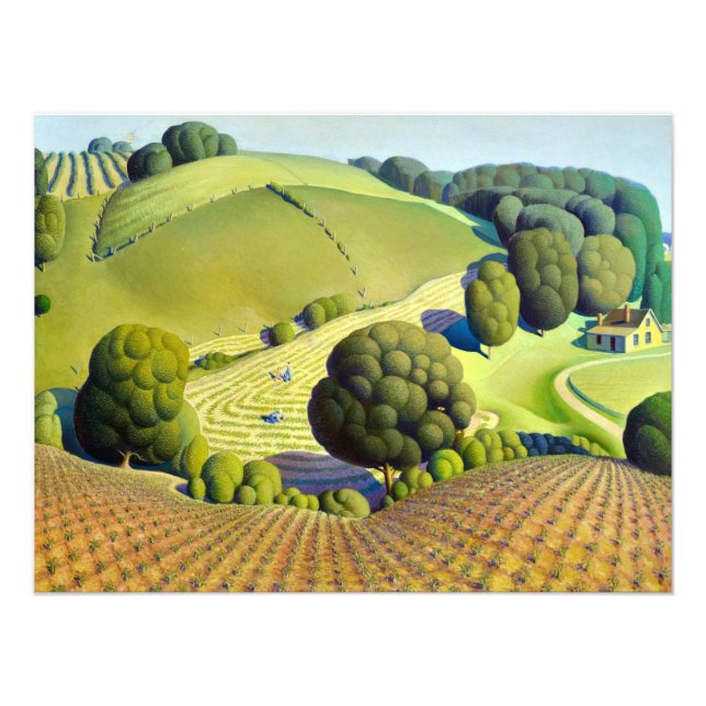 Foto Maíz joven por Grant Wood (Frente)