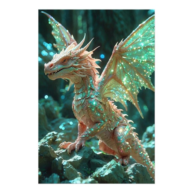 Foto *~* Majestuoso AP88 Fantasy Dragon Wall Artwork 7 (Frente)