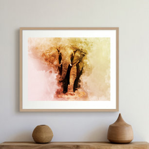 Foto Majestuoso Elefante Africano Macho Caminando Acuar