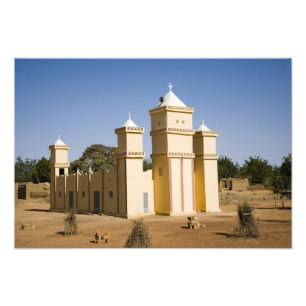 Foto Malí, Bamako. Mezquita, carretera Bamako-Djenne