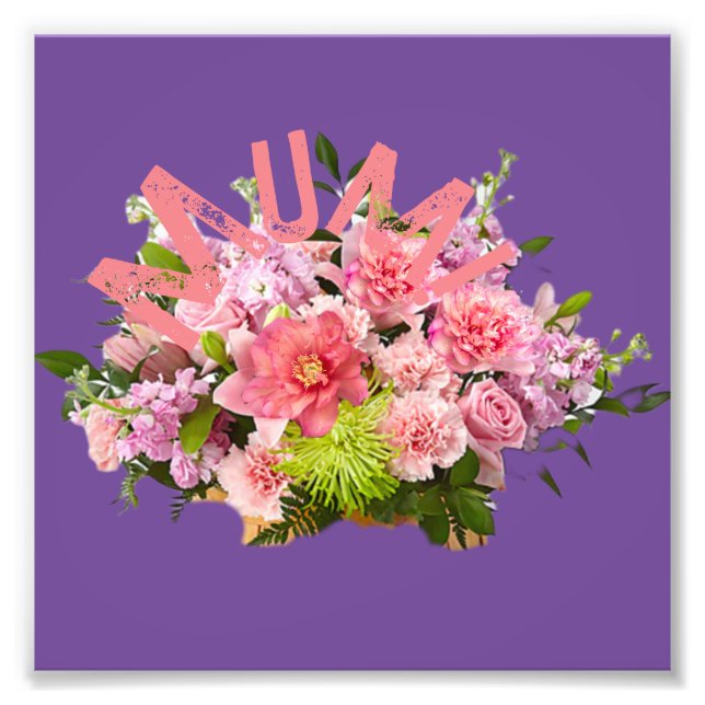 Foto ¡mamá! Flores (Frente)