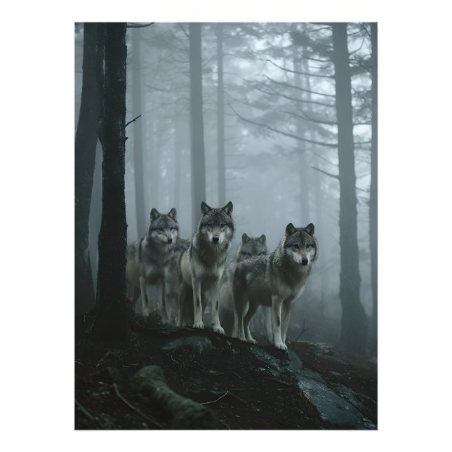 Foto Manada de Lobos del Bosque Brumoso (Frente)