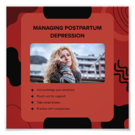 Foto Managing Postpartum Depression Awareness Design
