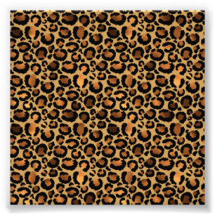Foto Manchas de Leopardo Marrón Elegante Animal Salvaje