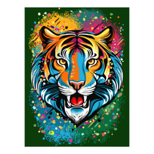 Foto Manchas de pintura de colores de arcoíris de cabez