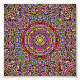 Foto Mandala adornada mágica del jardín
