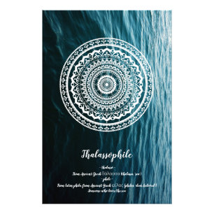 Foto Mandala Blanca Deja que el mar te libere