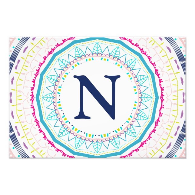 Foto mandala colorida (Frente)