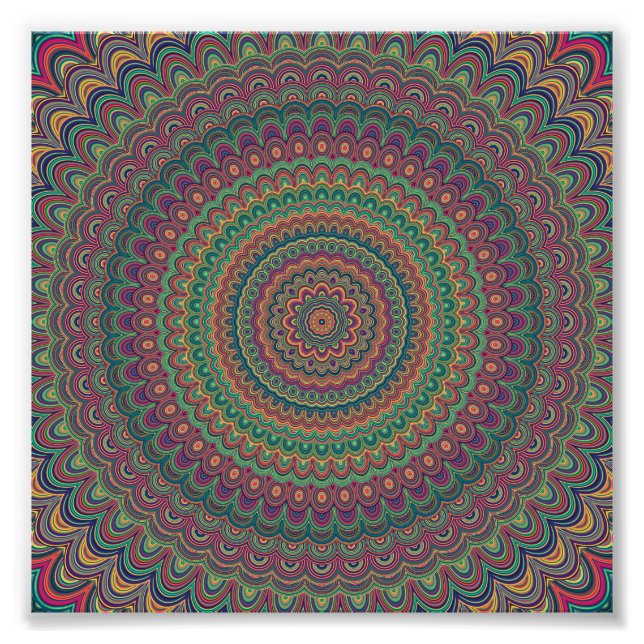 Foto Mandala de flores (Frente)