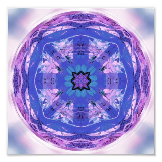 Foto Mandala Design Flor Circle Energy Wheel Purple (Frente)