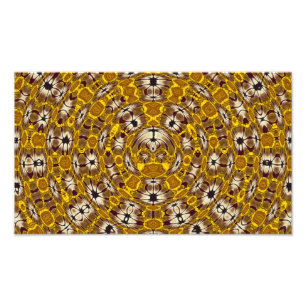 Foto Mandalá Floral Dorado Patrón Boho