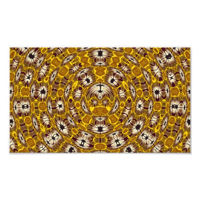 Foto Mandalá Floral Dorado Patrón Boho (Frente)