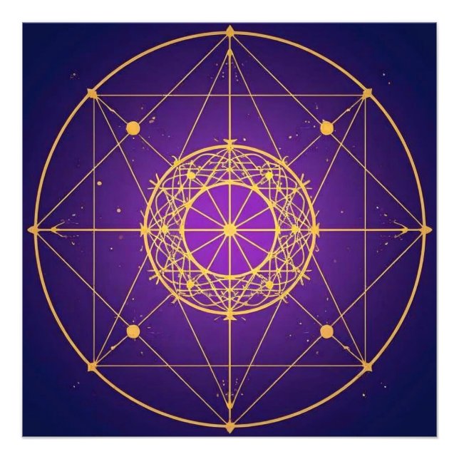 Foto Mandala Sagrado Celestial – Geometría Mística (Frente)