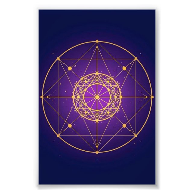Foto Mandala Sagrado Celestial – Geometría Mística (Frente)