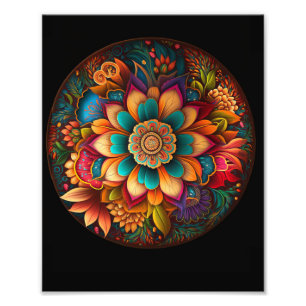 Foto Mandalas de flores tropicales