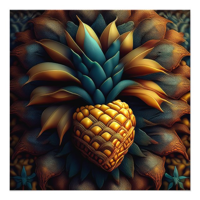 Foto Mandelbrot Pineapple Fractal (Frente)