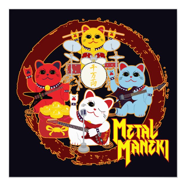 Foto Maneki metalizado (Frente)