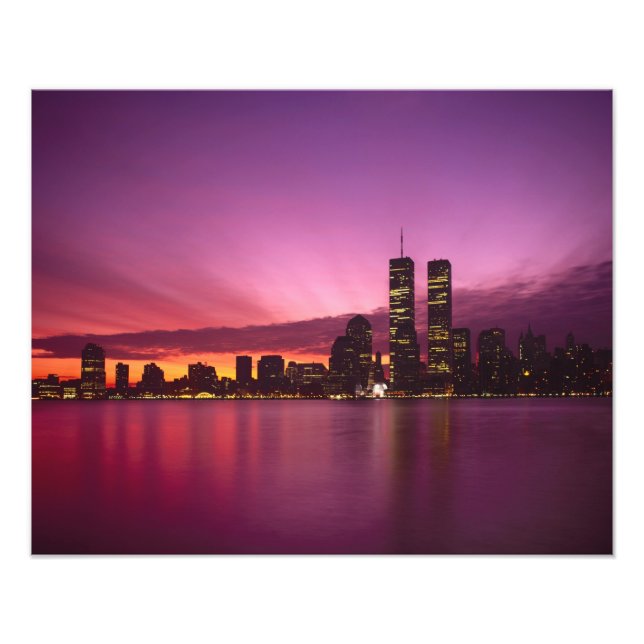 Foto Manhattan Skyline y Hudson River, Nueva York, (Frente)