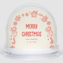 Foto Mano dibujada Doodle Whimsical Merry Christma