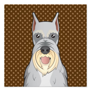 Foto Manos de Personalizado del perro Schnauzer