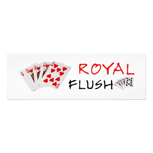 Foto Manos de Póquer - Flush Real (Frente)