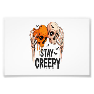 Foto Mantén PNG espeluznante, Halloween de cráneo retro