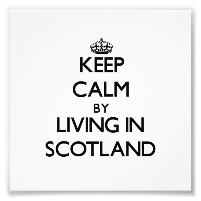 Foto Mantener la calma viviendo en Escocia (Frente)