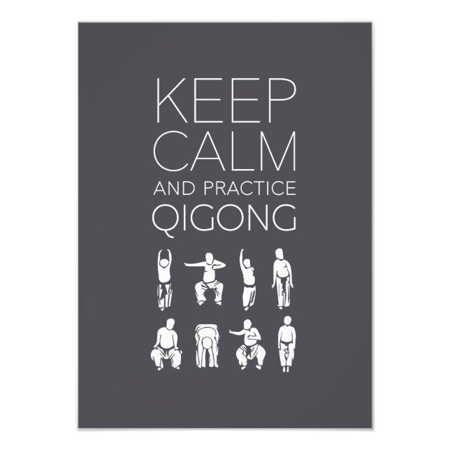 Foto Mantener la calma y practicar Qigong (Frente)