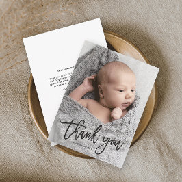 Foto manuscrita de presupuesto Tarjeta de agradeci