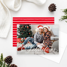 Foto manuscrita manuscrita de Feliz Navidad