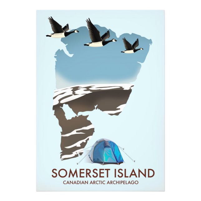 Foto Mapa antiguo de la isla Somerset, Canadá (Frente)