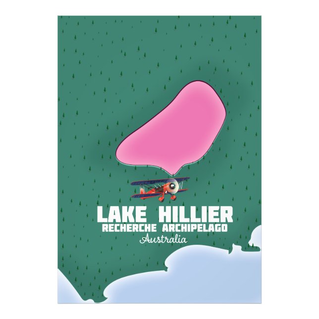Foto Mapa australiano del lago Hillier. (Frente)