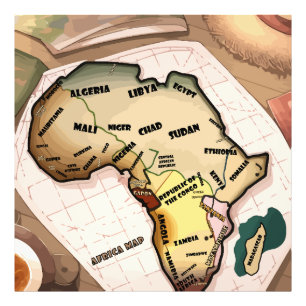 Foto Mapa de África