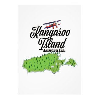 Foto Mapa de Australia de la isla de Kangaroo