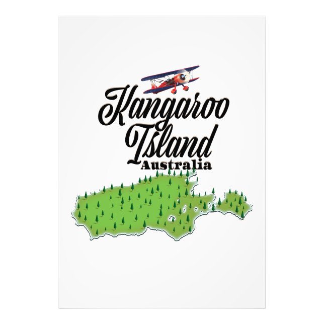 Foto Mapa de Australia de la isla de Kangaroo (Frente)
