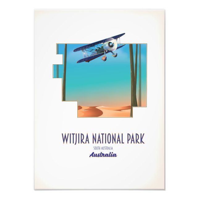 Foto Mapa de Australia del parque nacional de Witjira (Frente)